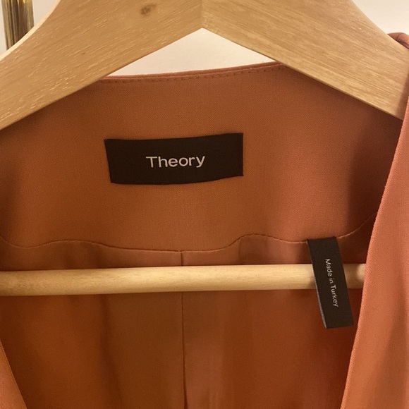 Theory size 2 stretch wool blazer - blush pink. Worn once and dry cleaned. - Picture 2 of 4